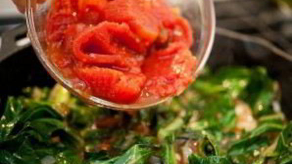 яичница с брынзой