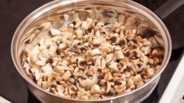 яичница с грибами