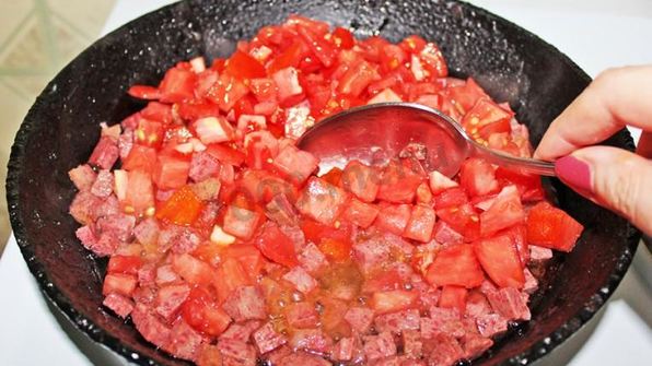 яичница с кабачками