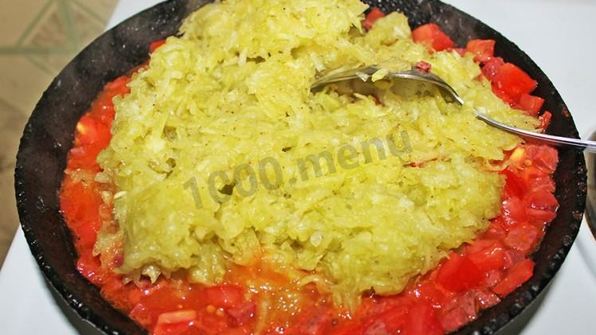 яичница с кабачками