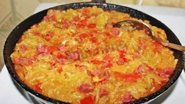 яичница с кабачками