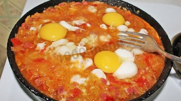яичница с кабачками