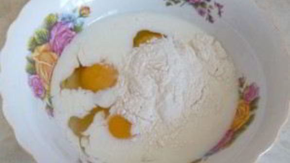 яичница с мукой