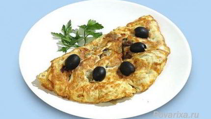 Яичница с печенью