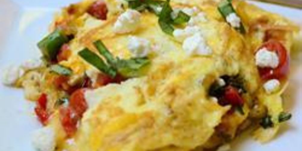 Рецепт яичницы с помидорами и сладким перцем