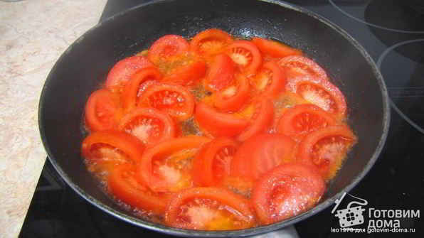 яичница с помидорами