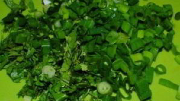 яичница с зеленью