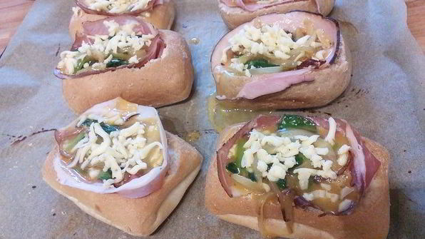 яичница в булочке