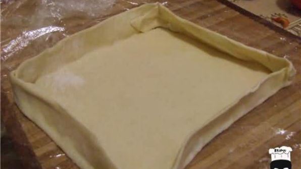 яичница в слоеном тесте