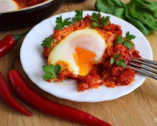 Яичница в томате по-африкански