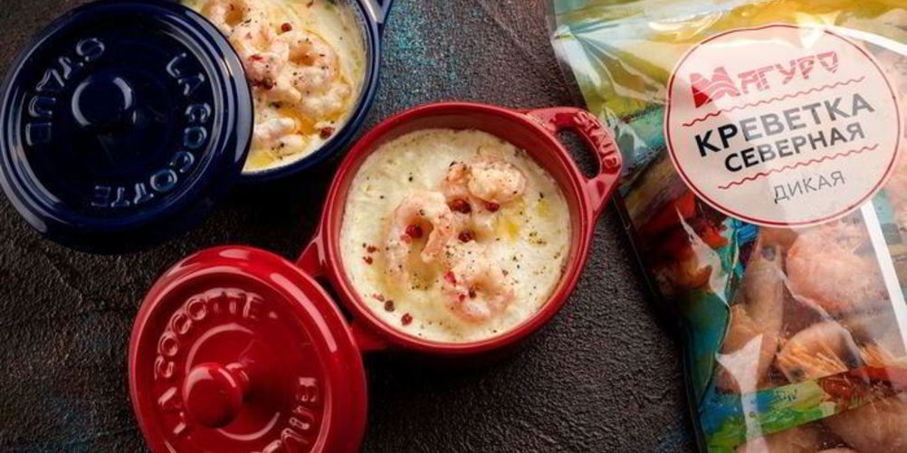 Рецепт запеченной яичницы с креветками