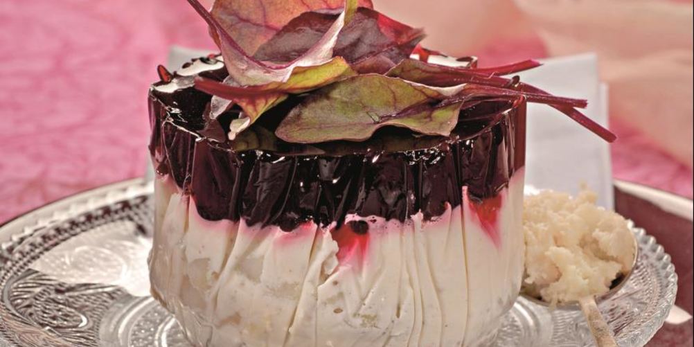 Рецепт закуски из белой рыбы со свеклой