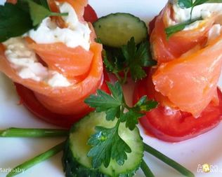 Закуска из форели