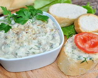 Закуска из копченой скумбрии