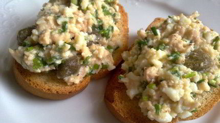 Закуска из печени трески