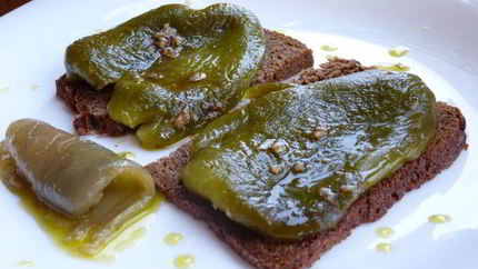 Закуска из печеного перца