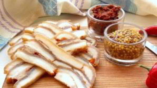 закуска из свиных шкурок таежная