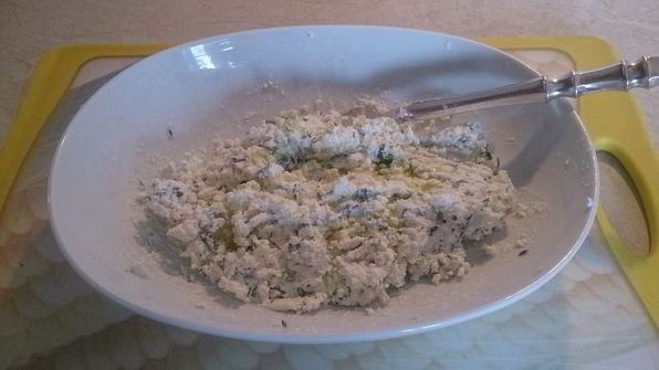 закуска из томатов и творога