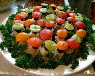 Закуска с паштетом на тостах