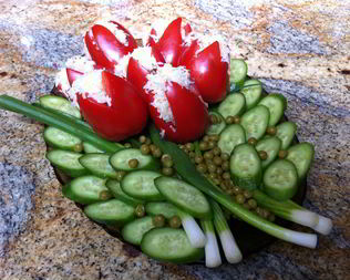 Закуска Весенние тюльпаны