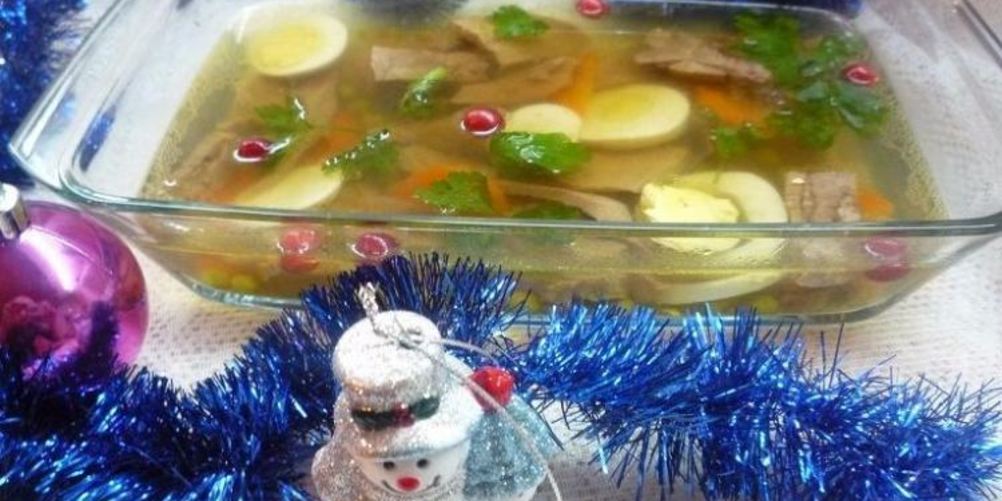 Рецепт заливного из говяжьего языка