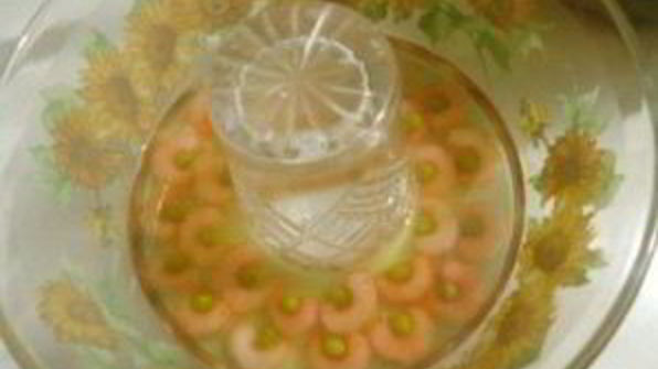 заливное из рыбы и креветок