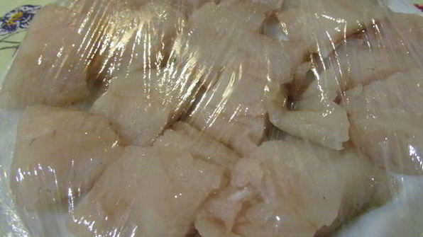 заливное из судака и креветок