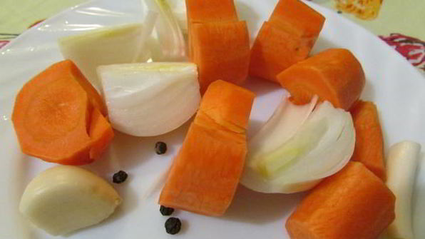 заливное из судака и креветок