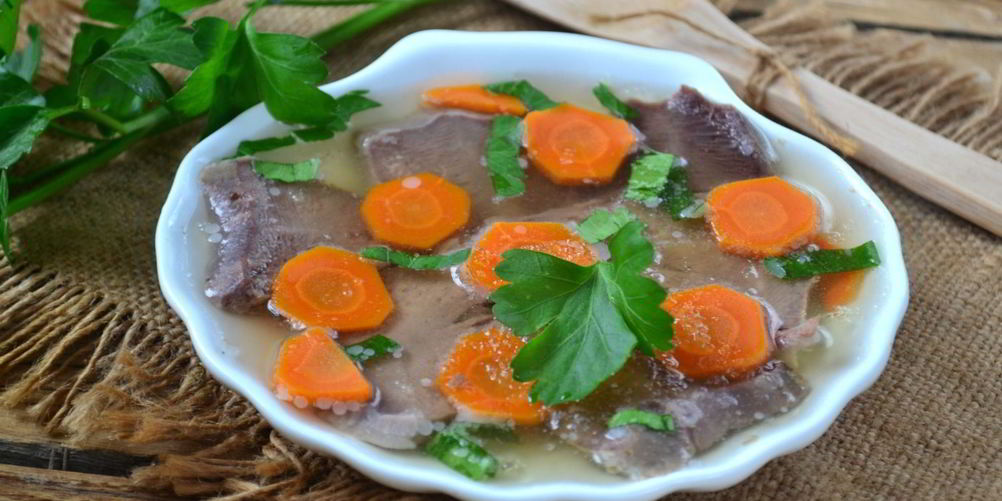 Рецепт заливного из свиного языка