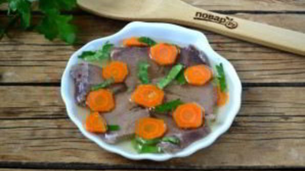 заливное из свиного языка