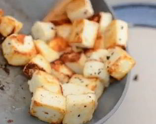 Жареный адыгейский сыр