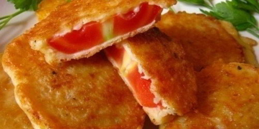 Рецепт жареных помидоров в сырном кляре