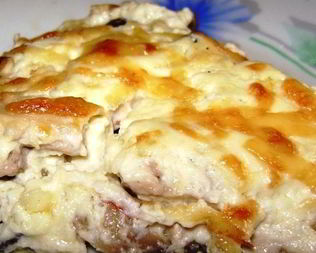 Жульен с грибами на сковороде