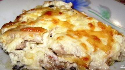 Жульен с грибами на сковороде