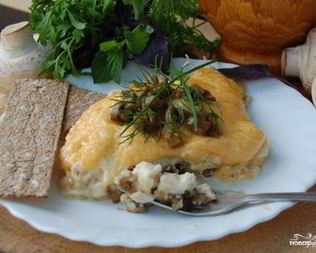 Жульен с грибами в мультиварке