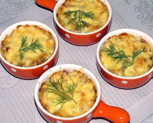 Жульен с курицей и грибами из СССР