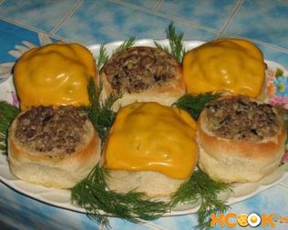 Жульен в булочках