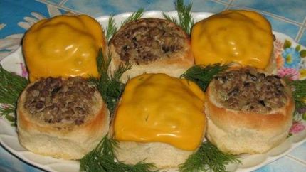 Жульен в булочках