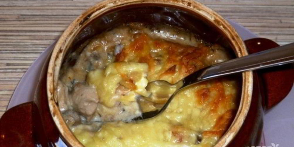 Рецепт жульена в горшочках