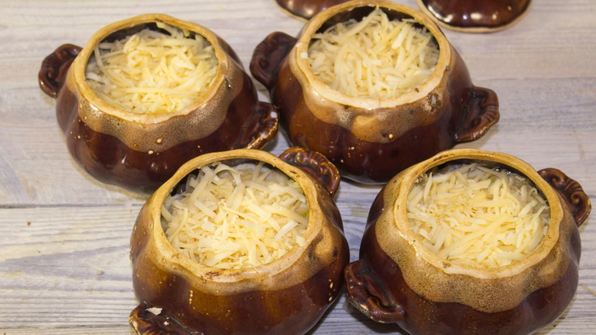 жульен в горшочке с курицей и грибами