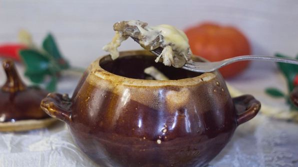 жульен в горшочке с курицей и грибами