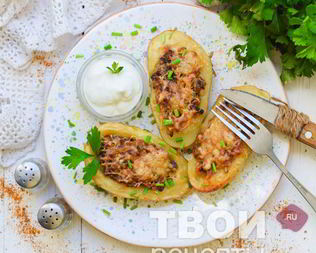 Жульен в картошке