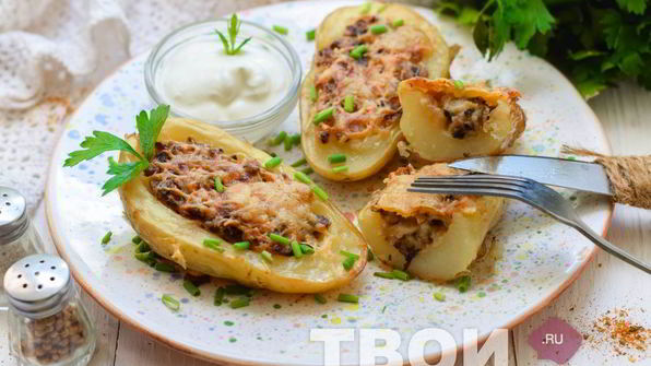 жульен в картошке