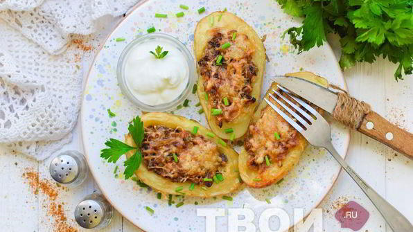 жульен в картошке