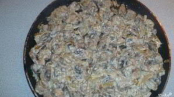 жульен в тарталетках в микроволновке