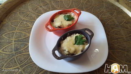 Жюльен-фьюжн из гречки с грибами