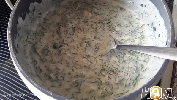 жюльен-фьюжн из гречки с грибами