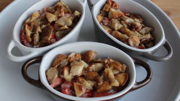 жюльен из крабов с белыми грибами