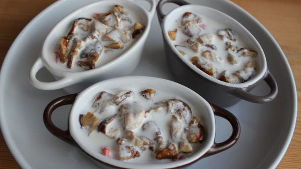 жюльен из крабов с белыми грибами