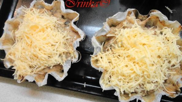 жюльен оригинальный в мясных корзиночках